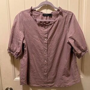 Lavender Ruffled Blouse
